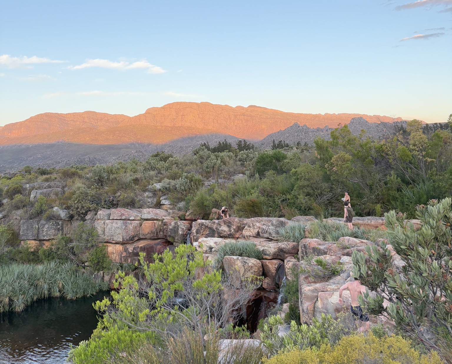 Sunset over the Cederberg mountains